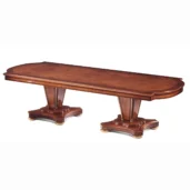 Tavolo artigianale in legno di lusso, design elegante su misura per interni raffinati. Mobili personalizzati di alta qualità.