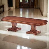 Tavolo artigianale in legno di lusso, design elegante su misura per interni raffinati. Mobili personalizzati di alta qualità.