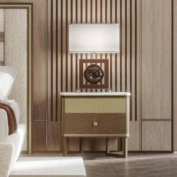 Brera modern nightstand, luxury Italian design