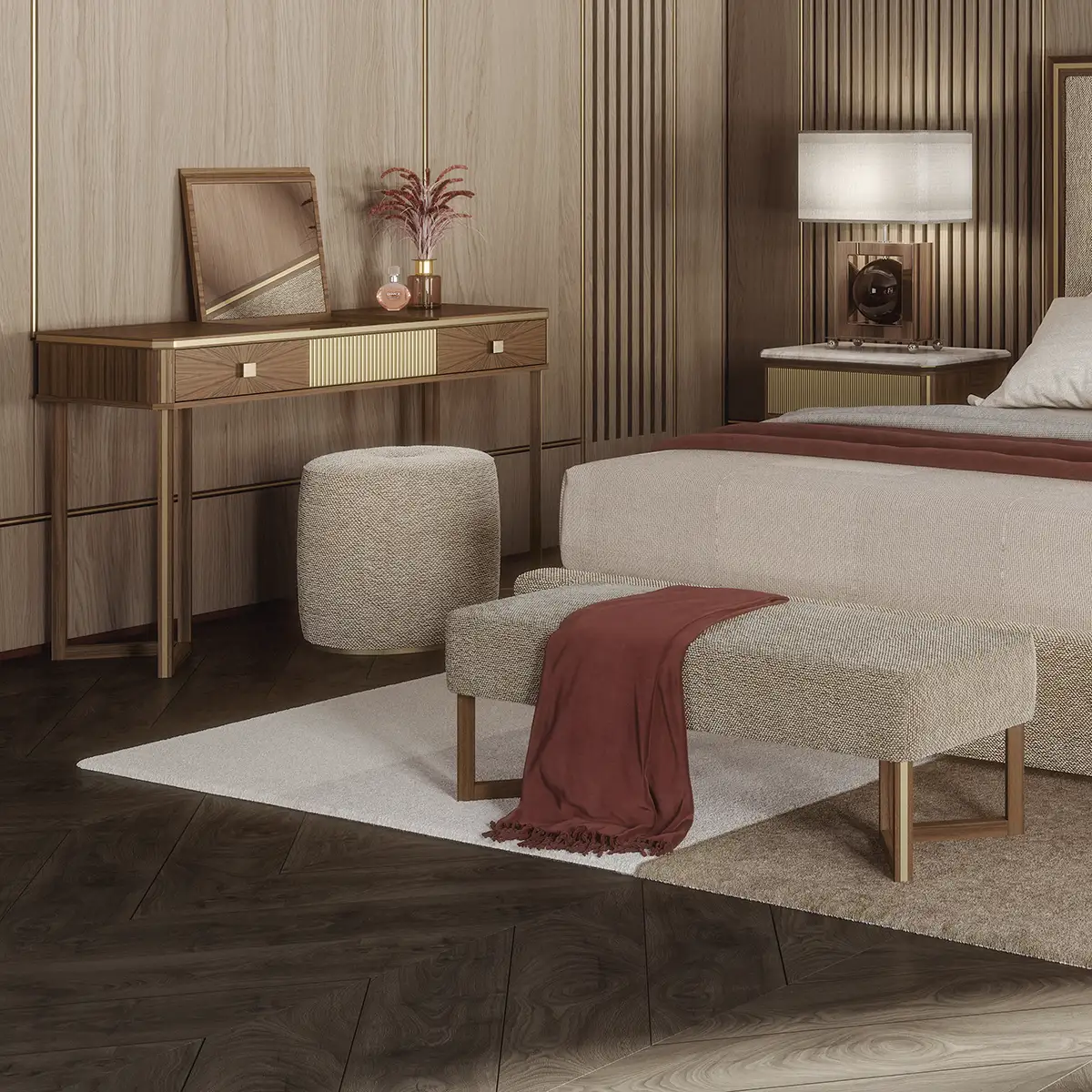 Brera Bench Brera bench with a modern design, bedroom setting