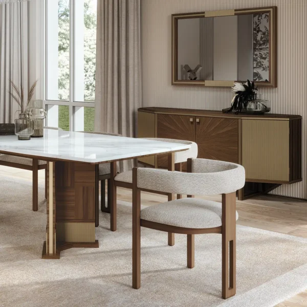 Brera wooden dining chair, modern Italian design