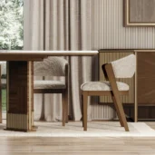 Brera wooden dining chair, modern dining room setting