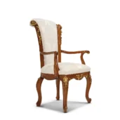 Carmen armchair hand-carved with gold details, Marzorati collection