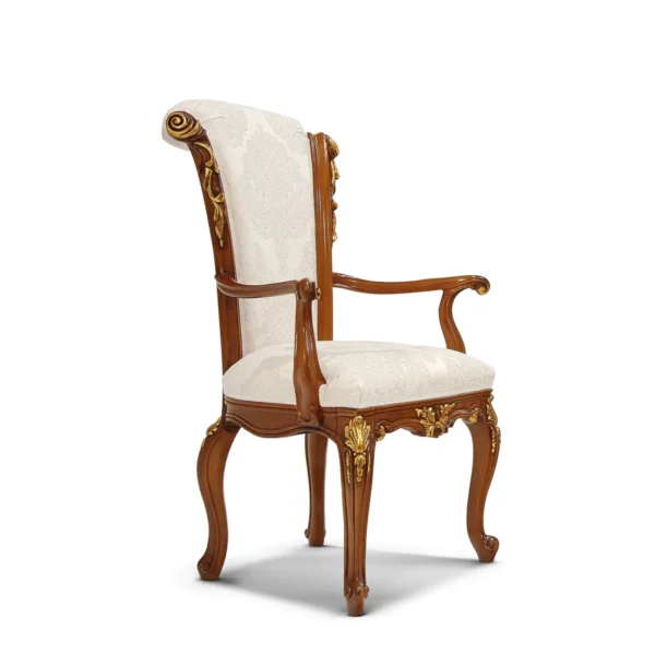 Carmen armchair hand-carved with gold details, Marzorati collection