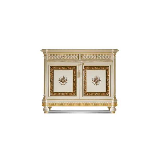 Edo 2-door sideboard with marquetry, front view