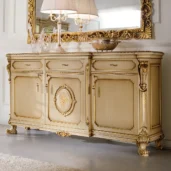 Prestige 3-door sideboard with gold details.
